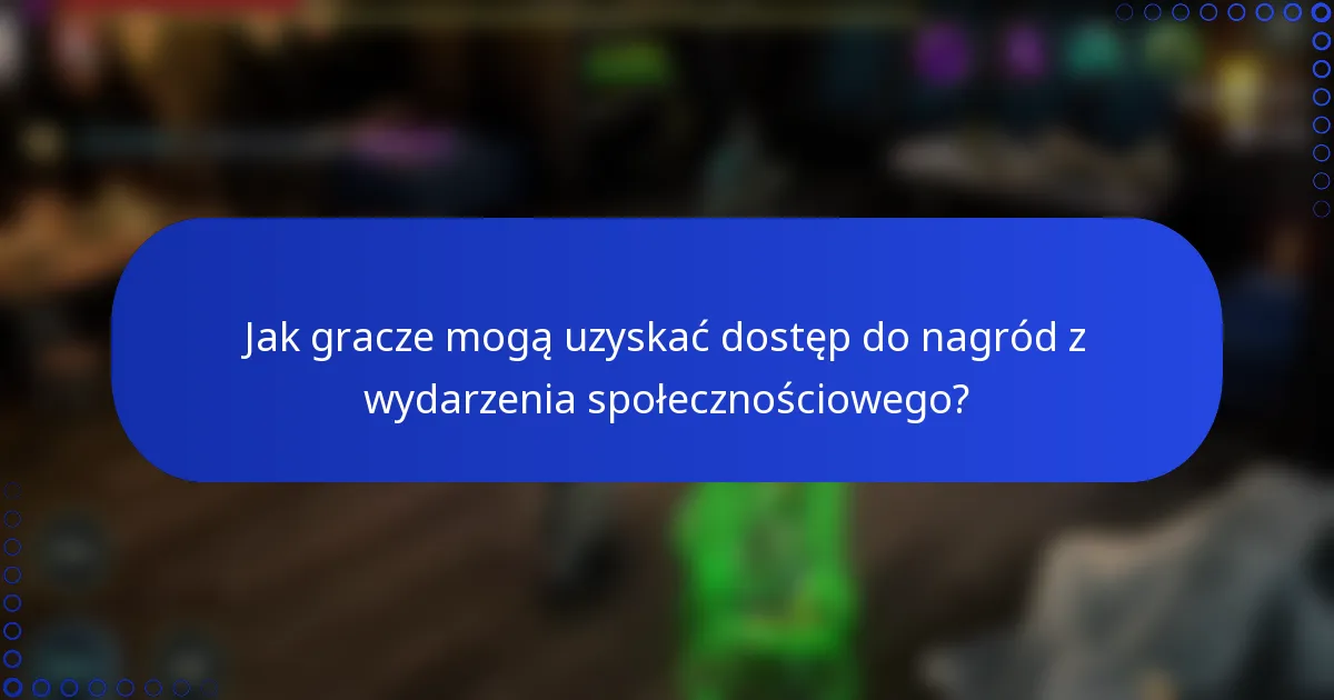 Jak gracze mogą uzyskać dostęp do nagród z wydarzenia społecznościowego?