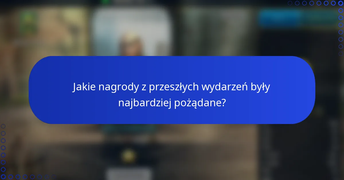 Jakie nagrody z przeszłych wydarzeń były najbardziej pożądane?
